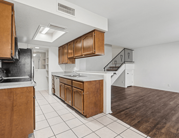 Easy-to-maintain tile and wood vinyl flooring